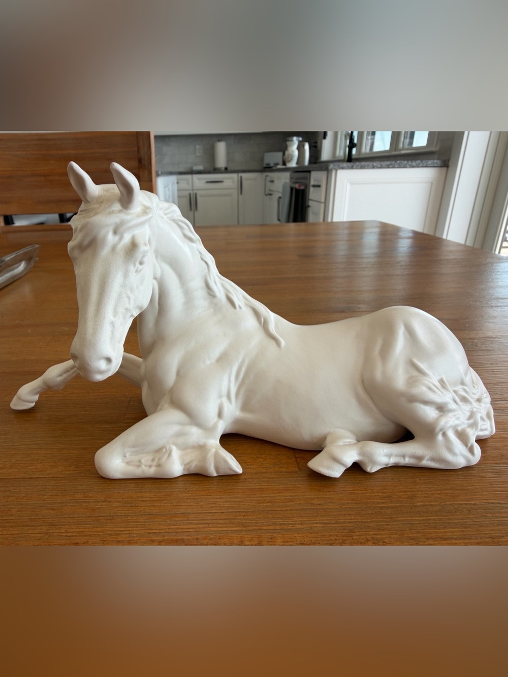 1980’s Vintage Royal Doulton Spirit of Peace Matte White Horse Ceramic Figurine